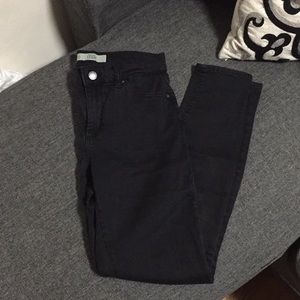 Topshop Leigh Black Jeans 26